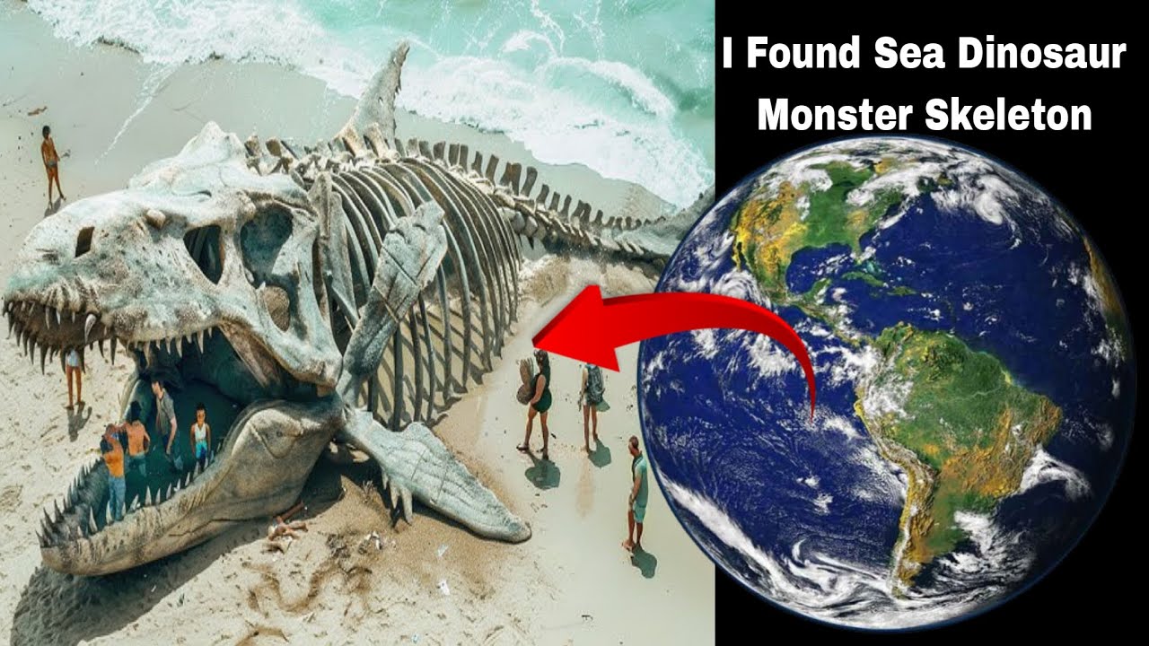I Found Sea Dinosaur Monster Skeleton🤯😱 on Google maps and Google