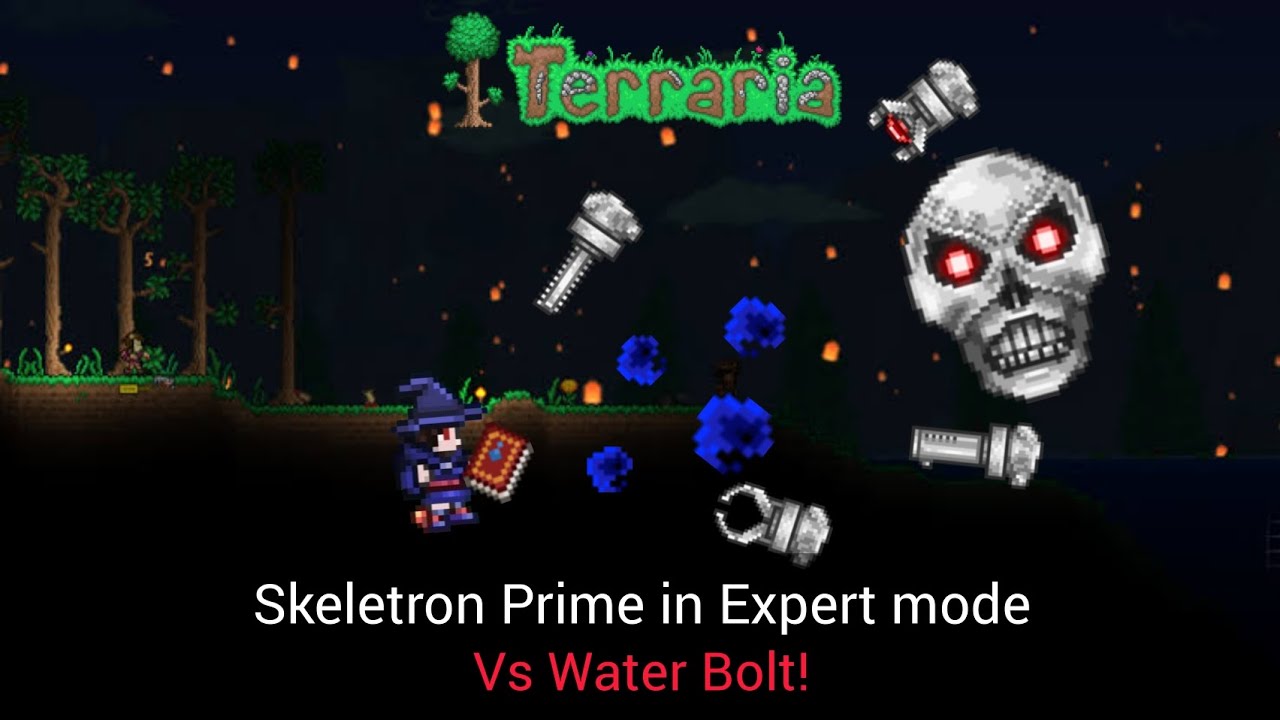 Terraria Skeletron Prime vs Water Bolt YouTube