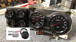 Holley EFI's New Analog Digital Display Gauges in our 1974 C10 Square Body