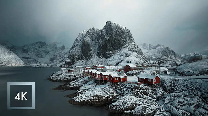 Snowfall in The Lofoten Islands, Norway, Nature So...