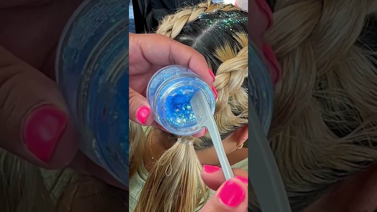 DIY Moonshine Glitter Gel Pomade + Glitter Hairstyles