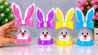 Diy Beautiful Cute & Soft Bunny Craft With Plastic Bottle #papercraftsall screenshot 4