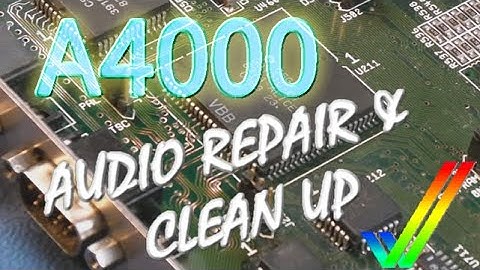 Commodore Amiga A4000 Audio Repair & Clean Up (Cathers Part 5)
