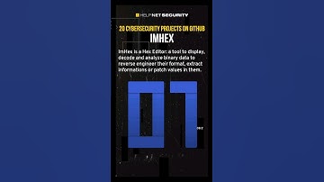 Cybersecurity projects on GitHub you should check out: ImHex #cybersecurity #github #shorts