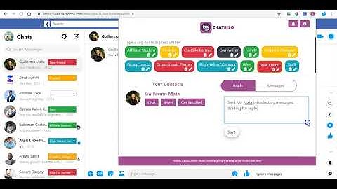 ChatSilo Demo : Mini Facebook Messenger CRM