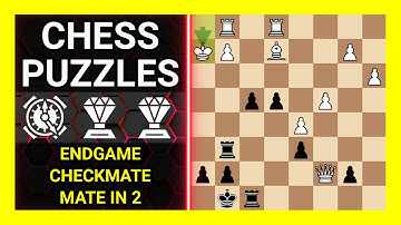 Chess Puzzles to Practice. Themes: Endgame, Checkmate, Mate in 2. Learn Chess