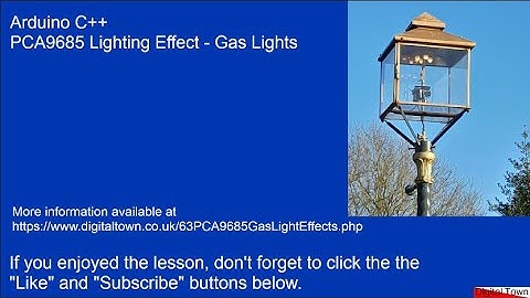 #63 Arduino C++ LED Gas Light effects using Arduno Uno and PCA9685 with LED