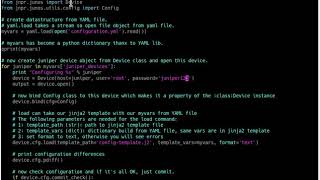 13.  Jinja2 template for juniper devices configuration