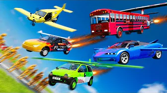 Flying Car Fight #5 - Who is better? - Beamng drive - Beamng drive