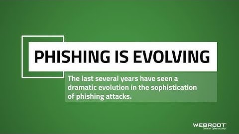 Phishing is Evolving | #WebrootQTT