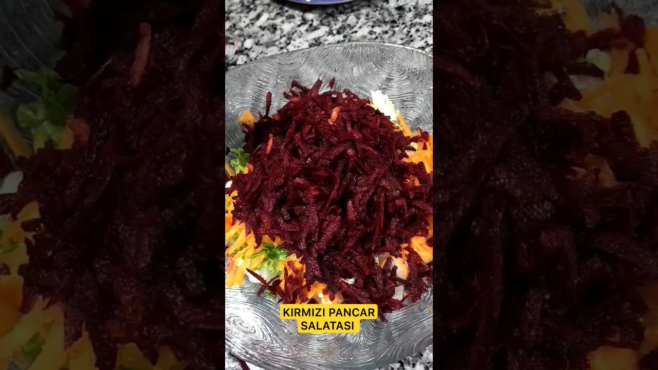 KIRMIZI PANCAR SALATASI #salatatarifleri #yemektarifleri #kolaytarifler #yemektarifi KIRMIZI PANCAR SALATASI #salatatarifleri #yemektarifleri #kolaytarifler #yemektarifi