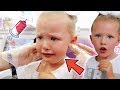 SHOCK SURPRISE! - 5 YEAR OLD GETS HER EARS PIERCED FOR THE FIRST TIME! #EMOTIONAL