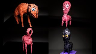 Big Charlie, Lamb, Lil Nugget & Void Nugget ➤ Trevor Henderson Creatures ★ Polymer Clay Tutorial