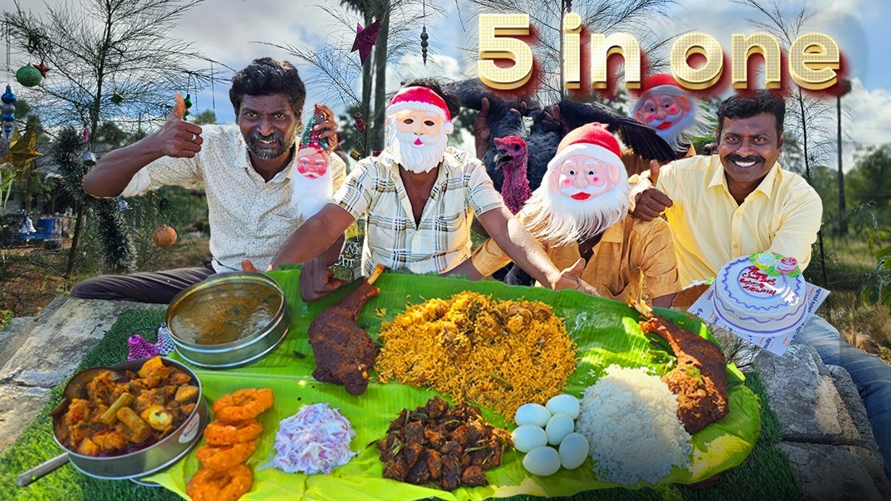 5 -வகையான விருந்து ஒரே வான்கோழியில்🤩- கிறிஸ்மஸ் ஸ்பெஷல் 🧑‍🎄🎄|Turkey Recipes(One Turkey Five Recipe )
