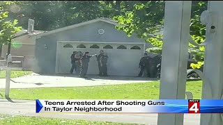 Teens in trouble after firing shots, causing neighbors to panic