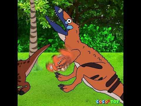 Dad Pachycephalosaurus and Brave Baby Dinosaurs #shortsㅣCoCosToy