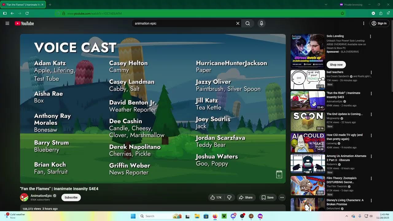 Inanimate Insanity IV Episode 4 REACTION!