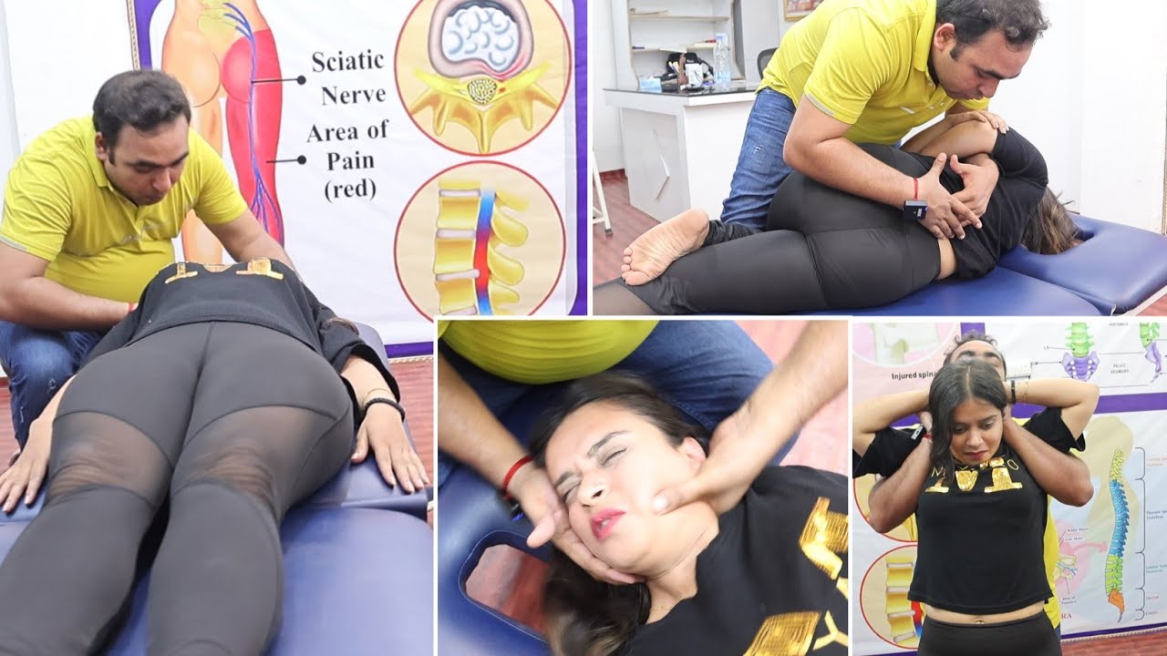 Back &Neck pain Chiropractic treatment ll Dr Harivansh Yadav ll