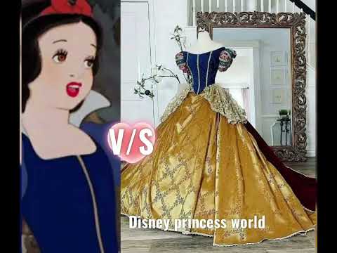 Disney princess 💙V/S Dress In Real life Fullscreen HD WhatsApp status 💖 Which💝 is your favorite ♥ 😍