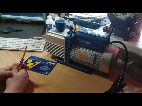 Насос вакуумний Value VE2100N, двоступеневий, для мережі 220 В і 380 В аналог насоса 2НВР-5ДМ, видео 2