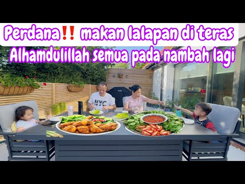 PERDANA‼️ MAKAN LALAPAN DI TERAS || ALHAMDULILLAH SEMUA BERSIH TAK TERSISA 
