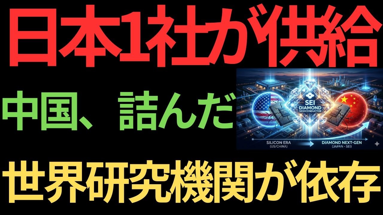【半導体覇権】米中が気づいた時には遅い...住友電工のダイヤモンドが次世代を制する理由とは