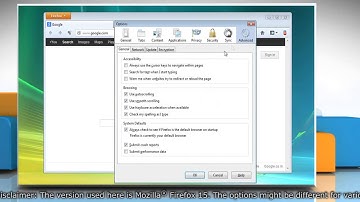 How to disable Hardware Acceleration in Mozilla® Firefox in Windows® Vista