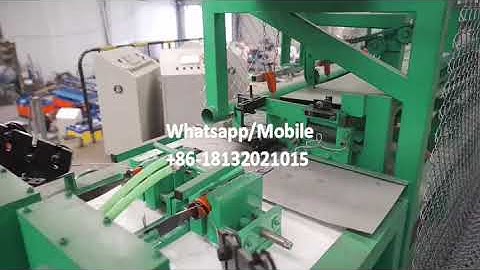 double servo motor chain link fence machine | diamond mesh machine
