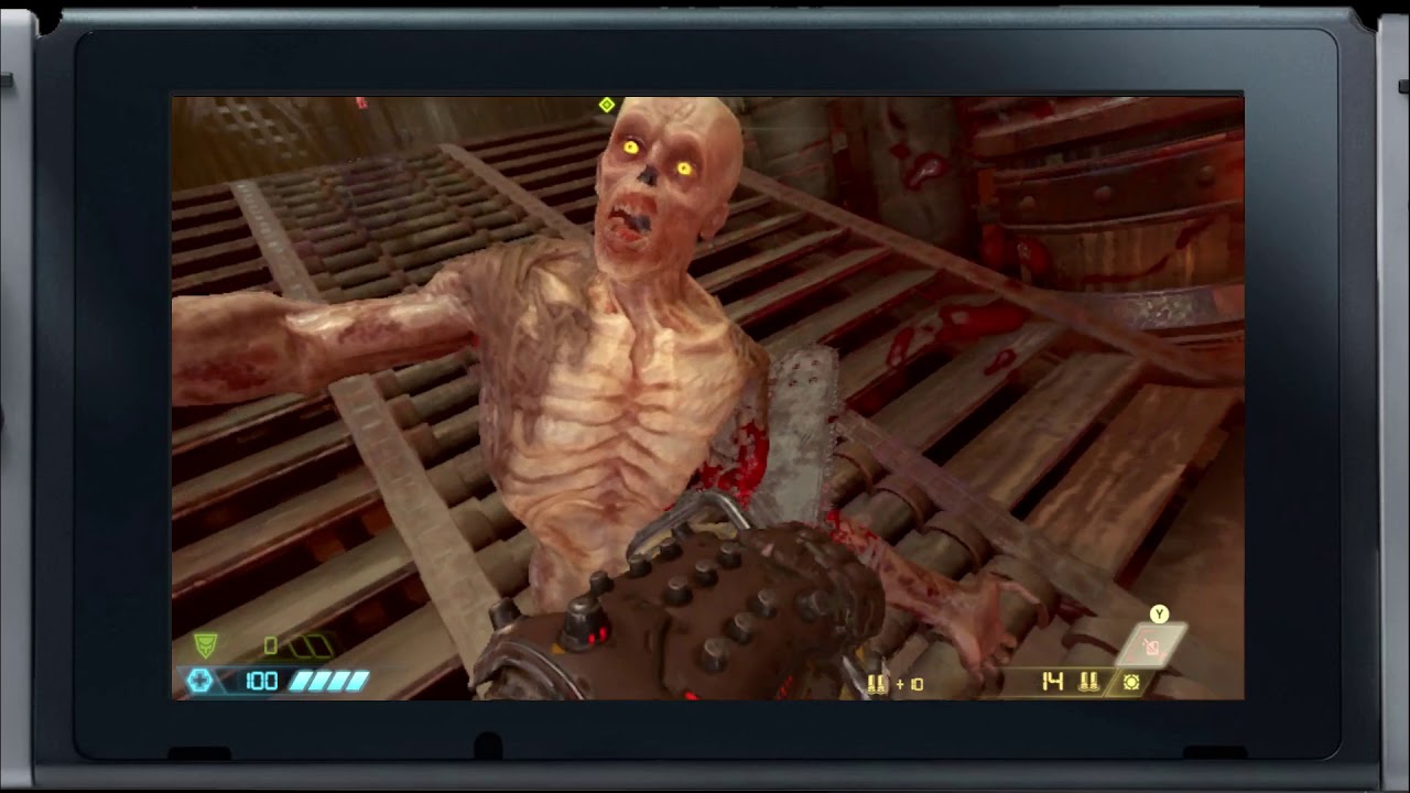 Doom Eternal for Nintendo Switch | Undocked/Handheld Footage - 15 Minutes of Gameplay (Direct-Feed)