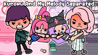 Kuromi And My Melody Separated In Divorce 💔💜💗 Hello Kitty And Friend Compilation | Toca Boca