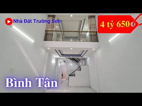 Chính chủ bán nhà Bình Tân mặt tiền đường số 1A. Nhà đúc lửng 4x16m 2PN 2WC, sổ hồng riêng hoàn công