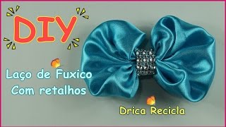 DIY – Laço de fuxico feito com retalhos