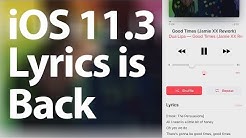 iOS 11.3 Lyrics Is Back  - Durasi: 2:14. 
