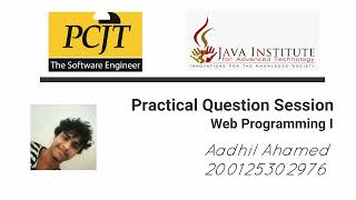 Practical Question Session-Question 25 - Web Application Development - Aadhil Ahamed - 200125302976 Wealth
