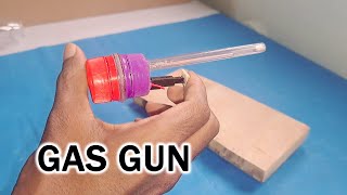 DIY Mini Gas Gun || Using Petrol or LP Gas