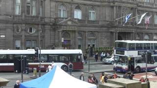 Edinburgh From New Register House, with bagpipes