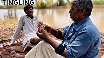 ASMR FEET TINGLING & LEG PAIN RELIEF MASSAGE FOR RELAX | FOOT REFLEXOLOGY MASSAGE | MASSAGE MALE
