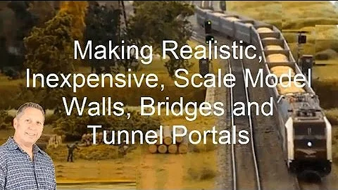 Making Cheap Model Railroad Walls & Train Tunnel Portals 🔥