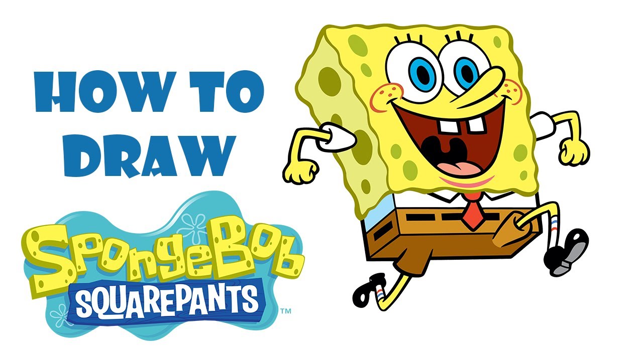 DRAWING SPONGEBOB || Learn How to Draw Easy Spongebob ( step by step ...