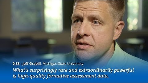 Jeff Grabill on the difficulty of getting high-quality formative assessment data