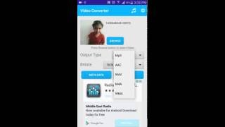 Video to mp3 converter Android application