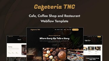 How to Use Cafeteria TNC Webflow Template | New Webflow Coffee Shop, Cafe, eCommerce Template