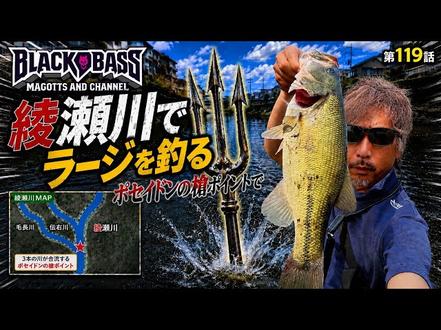 埼玉バス釣り】綾瀬川のポセイドンの槍ポイントでラージ降臨！？3本の