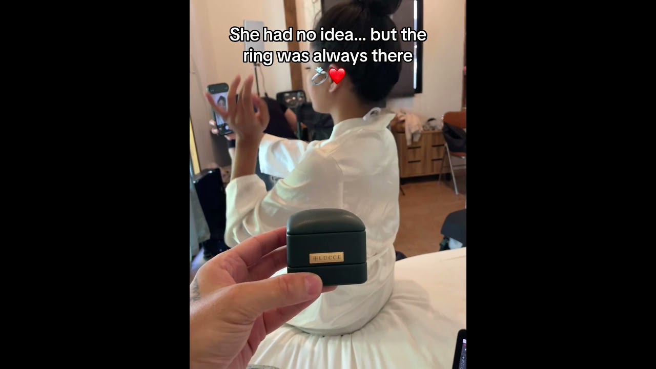 She had no idea… but the ring was always there. 💍❤️ 