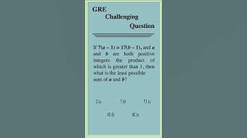 GRE Practice Question 20 #gre #math #precalculus