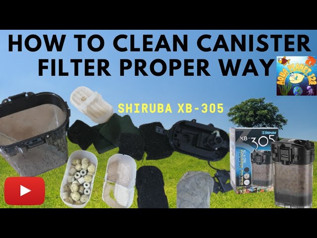 Cleaning Canister Filter | How to Clean aquarium Filter? | #cleaningcanisterfilter #Shiruba-XB305 class=