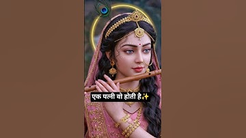 एक पत्नी वो होती है✨️ #facts #love #motivational #radha krishna #krishna status #woman #krishnalove
