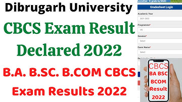 Dibrugarh University B.A B.Sc B.Com CBCS exam result declare 2022|2nd & 4th Exam results