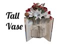 Upcycle a book into an elegant vase book folding made easy