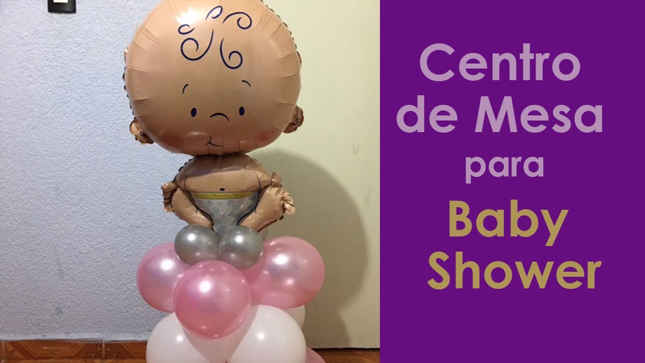 Como hacer bouquet con globos para baby shower - paso a paso arreglos con  globos para bebes 